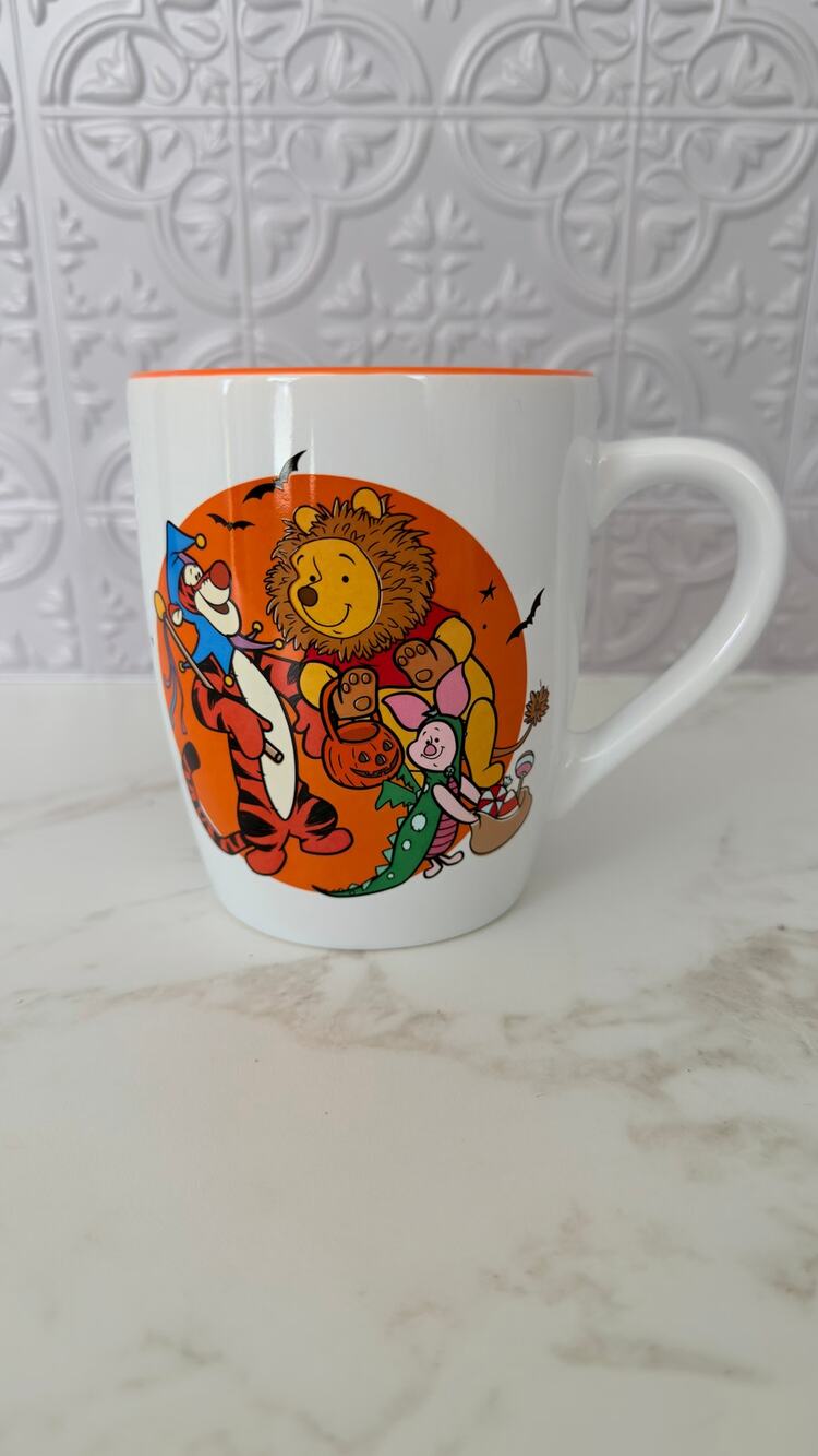 Disney Winnie the Pooh Halloween Costumes Ceramic Coffee Mug 24oz NWT